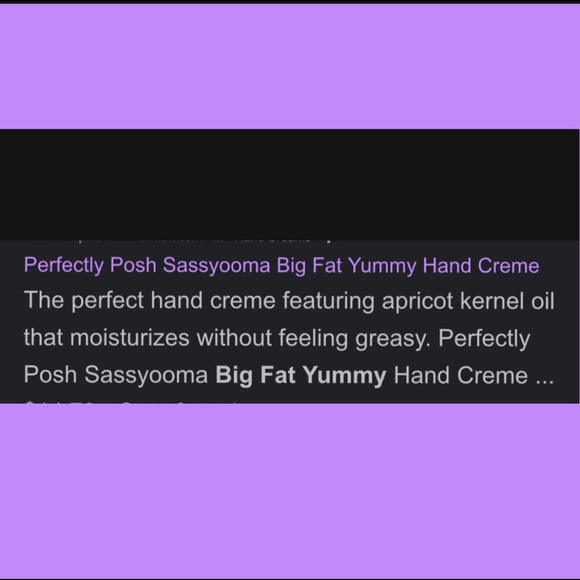 Perfectly Posh Sassyoma Big Fat Hand Cream - Picture 4 of 8